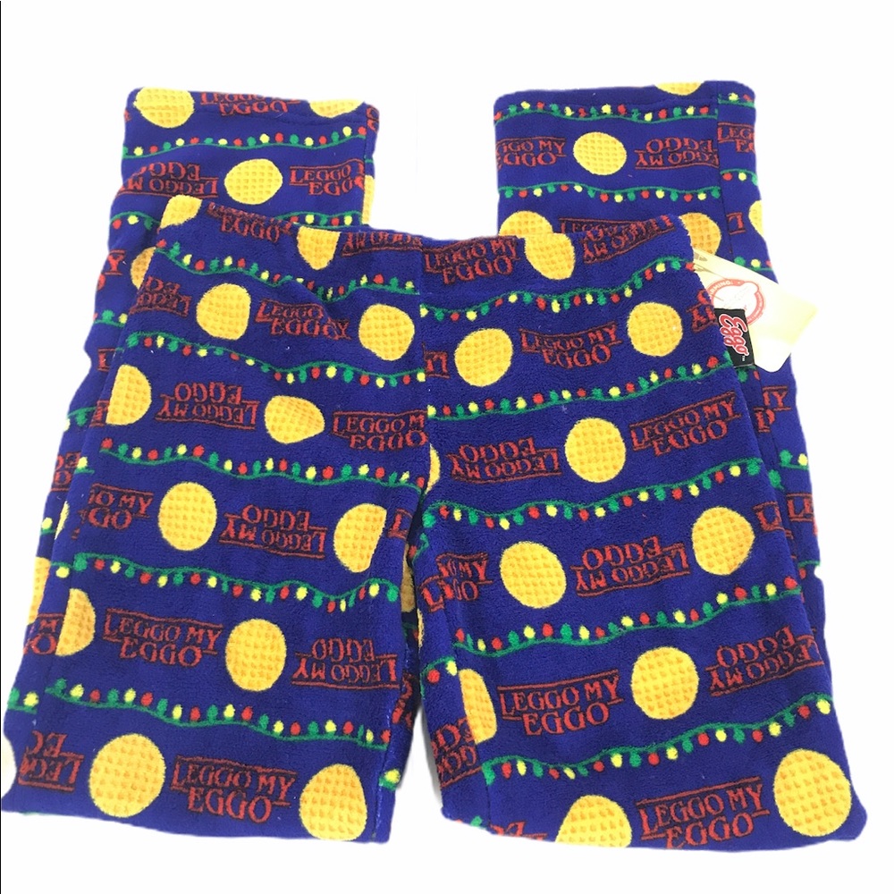 Eggo Lego My Eggo Christmas Lights Pajama Bottoms - Picture 4 of 6
